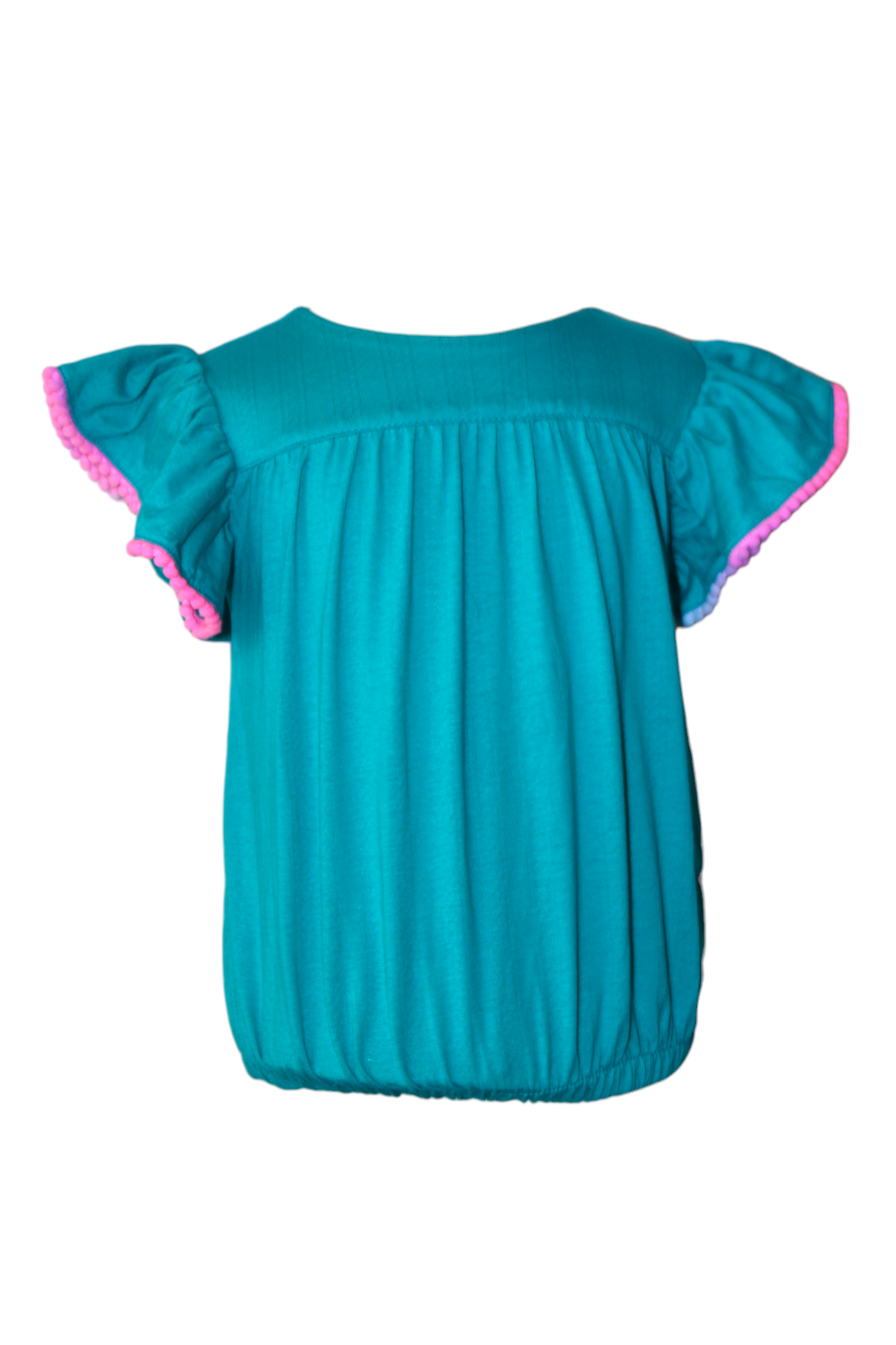 Blusa malha azul - Frente